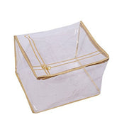Kuber Industries Heavy 4 Piece Transparent Shirt and Saree Cover Set
